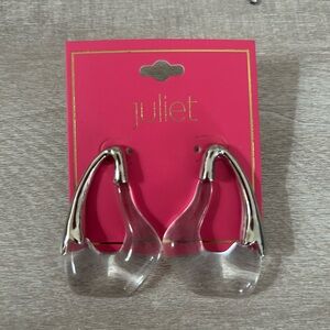 Juliet Iced Glacier Statement Stud Earrings